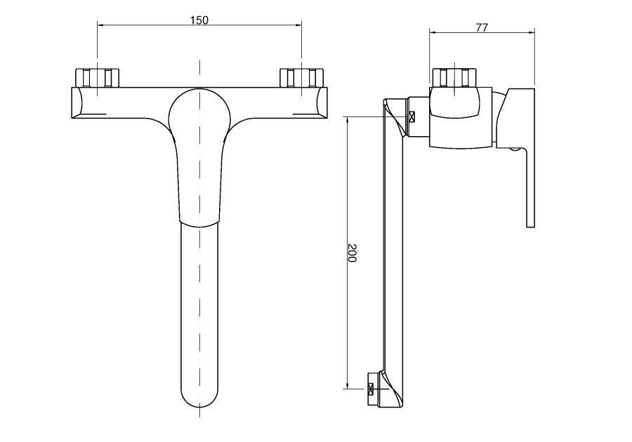 Zdjęcie: Bateria zlewozmywakowa Verso chrom INVENA
