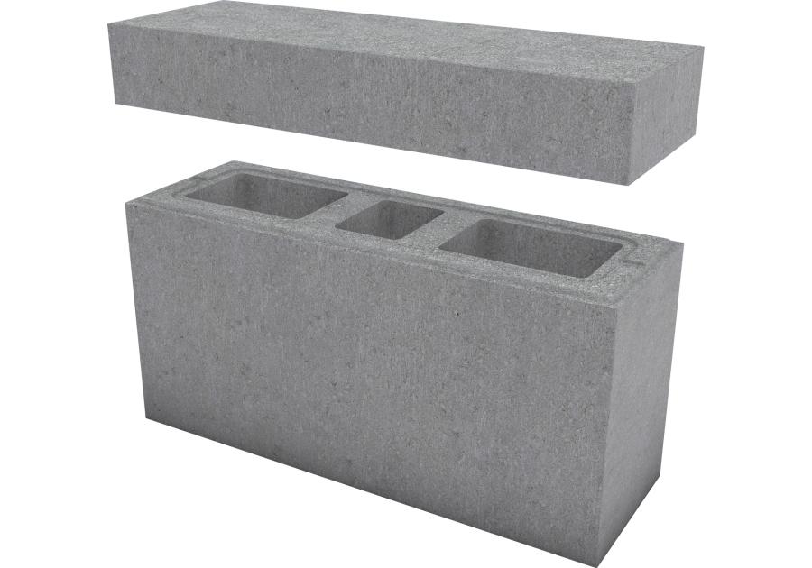 Zdjęcie: System ogrodzeniowy Murro XL daszek10x22x67,2 cm szary POLBRUK