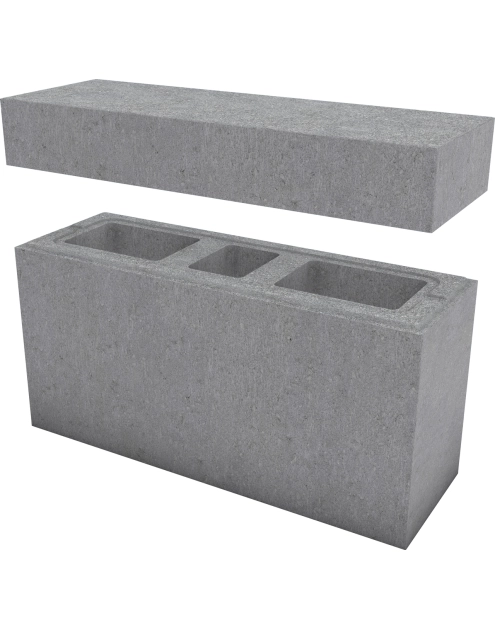 Zdjęcie: System ogrodzeniowy Murro XL daszek10x22x67,2 cm szary POLBRUK