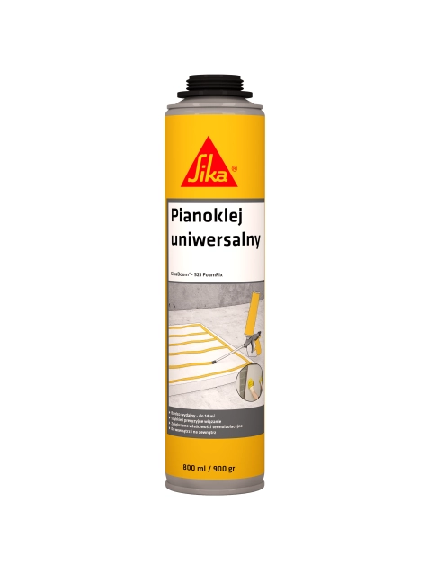 Zdjęcie: Pianoklej uniwersalny Sika Boom 521 Foam fix 800 ml SIKA