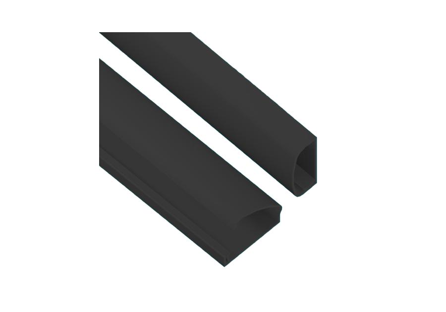 Zdjęcie: Kanał zawiasowy KZ 22 x 52 - 2 m czarny AKS Zielonka