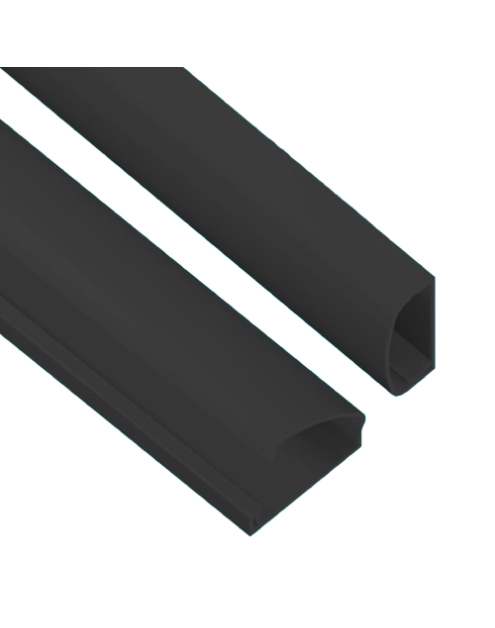 Zdjęcie: Kanał zawiasowy KZ 22 x 52 - 2 m czarny AKS Zielonka