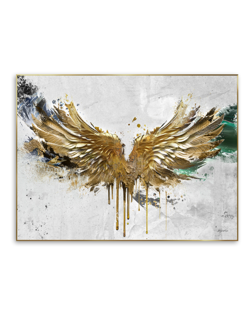Zdjęcie: Obraz Glasspik Framed GD 80x120 cm gold wings STYLER