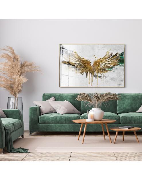Zdjęcie: Obraz Glasspik Framed GD 80x120 cm gold wings STYLER