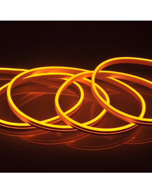 Zdjęcie: Pasek LED Neon silikon 12V 27 W 5 m pomarańczowy POLUX