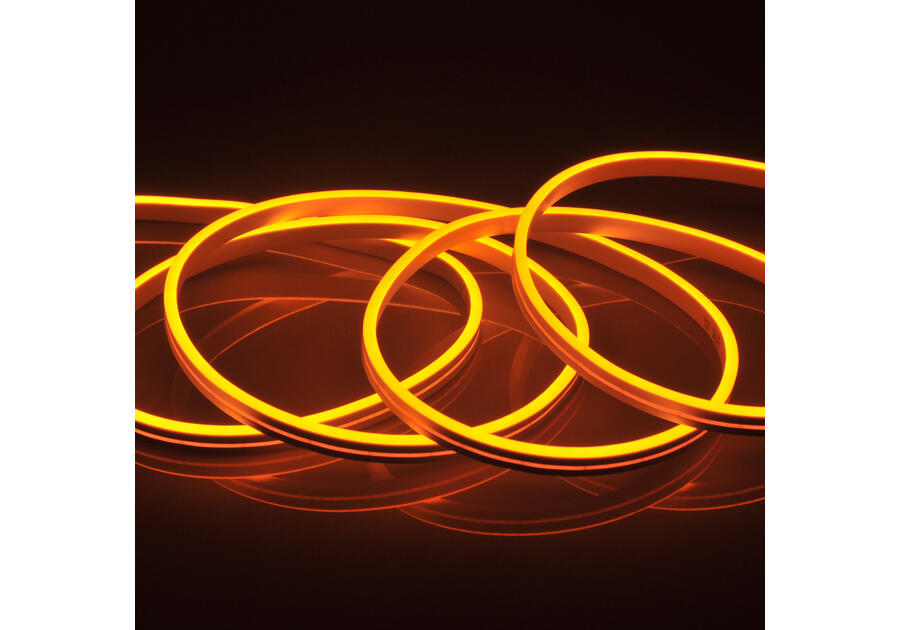 Zdjęcie: Pasek LED Neon silikon 12V 27 W 5 m pomarańczowy POLUX