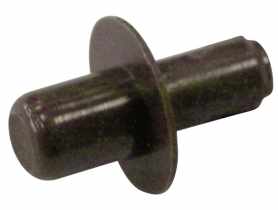 Kołeczki do półek białe 5+6 mm, 12 sztuk HSI