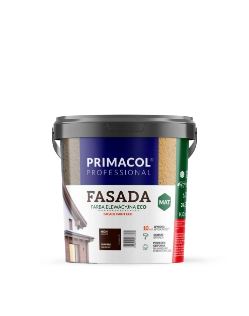 Zdjęcie: Farba Fasada Eco ciemny brąz 0,9 L PRIMACOL