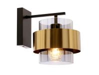 Zdjęcie: Kinkiet Spiega czarno-mosiężny CANDELLUX