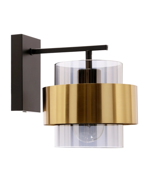 Zdjęcie: Kinkiet Spiega czarno-mosiężny CANDELLUX