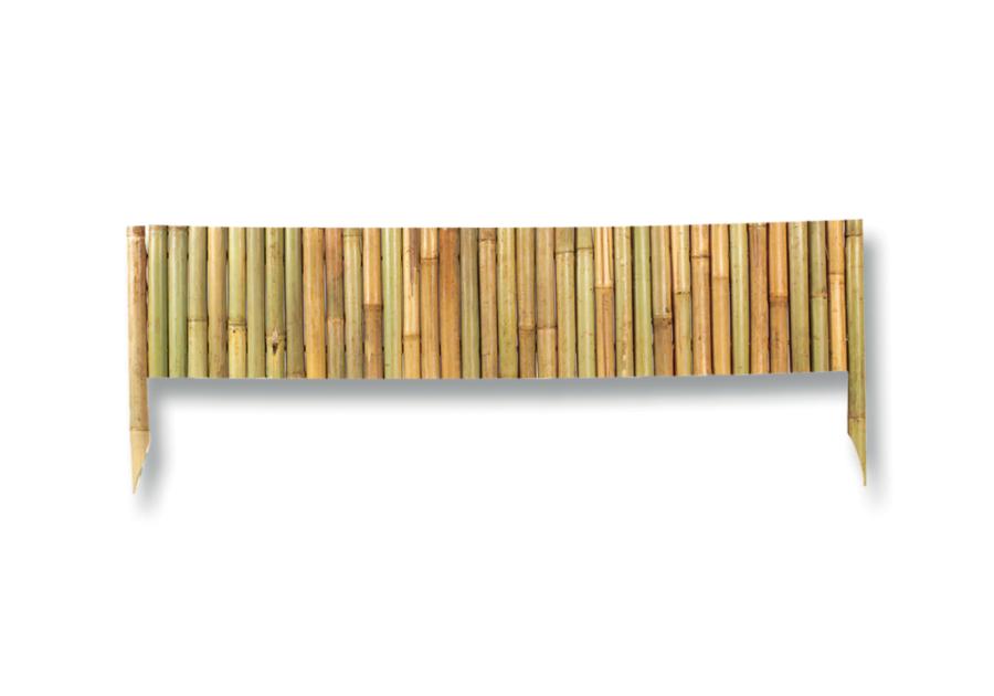 Zdjęcie: Płotek ogrodowy z bambusu Bamboo Border 0,35x1 m, naturalny NORTENE