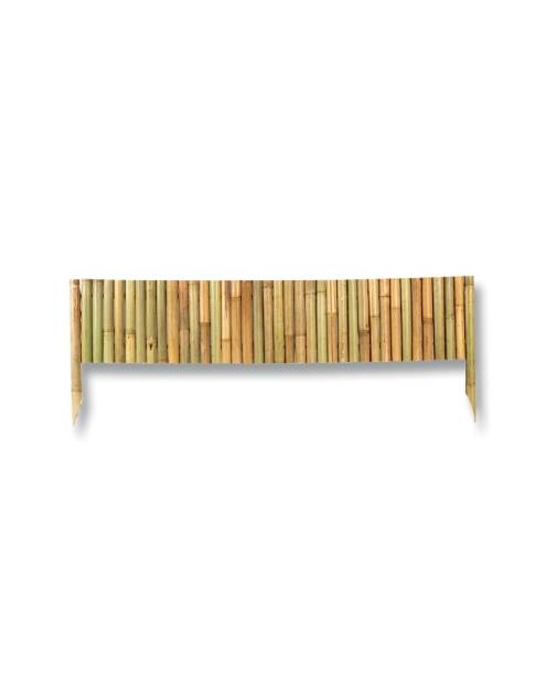 Zdjęcie: Płotek ogrodowy z bambusu Bamboo Border 0,35x1 m, naturalny NORTENE