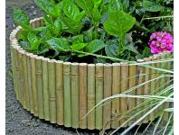Zdjęcie: Płotek ogrodowy z bambusu Bamboo Border 0,35x1 m, naturalny NORTENE