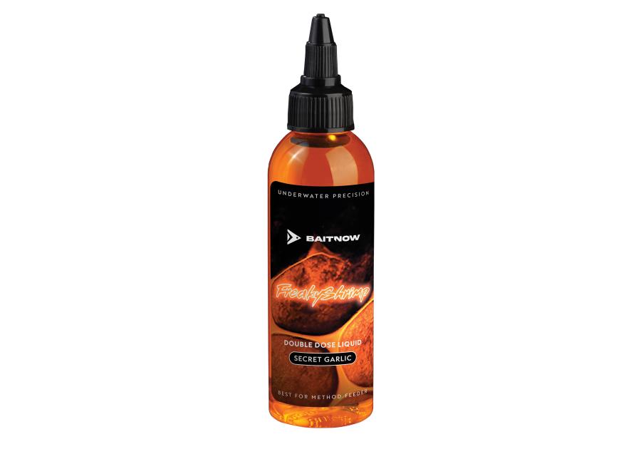 Zdjęcie: Atraktor wędkarski w płynie do method feeder Double Dose Freaky Shrimp, 100 ml BAITNOW