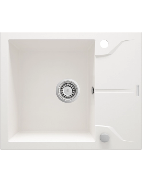 Zdjęcie: Zlewozmywak Andante alabaster granit 1K Z/KO 590x490x194, space saver DEANTE