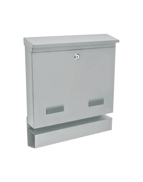 Zdjęcie: Skrzynka na listy Largos C4 z tubą jasny szary METRO