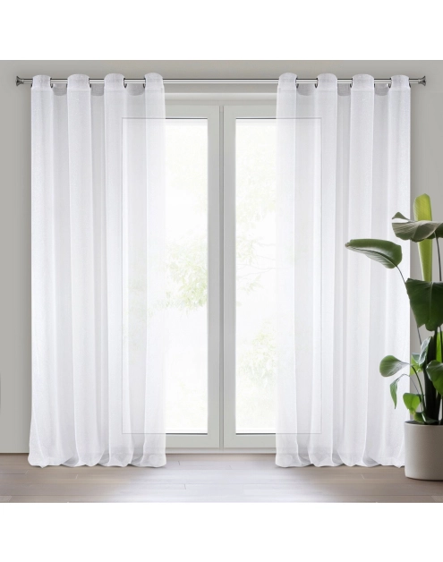 Zdjęcie: Firana gotowa Sakali 140x250 cm biały EUROFIRANY