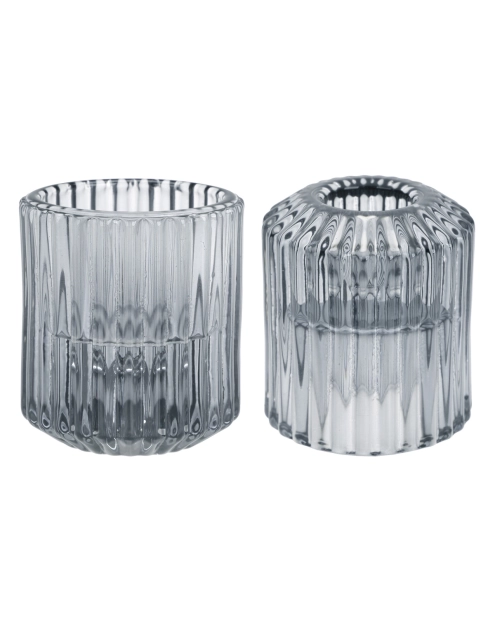 Zdjęcie: Świecznik szklany Tealight gray 6 cm 81423 RAVI