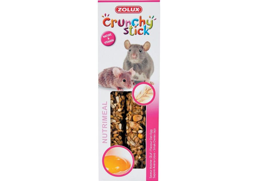 Zdjęcie: Kolba Crunchy Stick dla szczura, myszy - owies, jajko 115 g ZOLUX