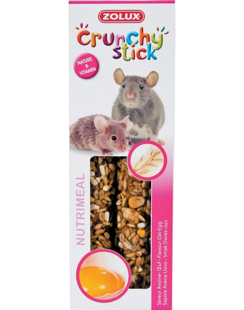 Zdjęcie: Kolba Crunchy Stick dla szczura, myszy - owies, jajko 115 g ZOLUX