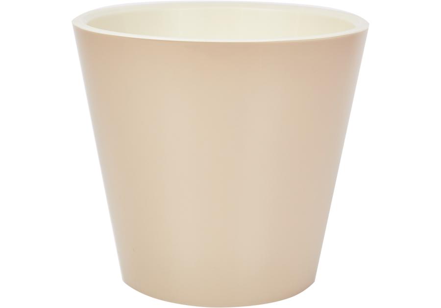 Zdjęcie: Osłonka doniczkowa z doniczką wewnętrzną London 330 mm - 16 L mleczna czekolada DMS