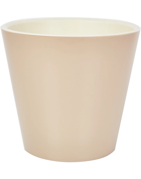 Zdjęcie: Osłonka doniczkowa z doniczką wewnętrzną London 330 mm - 16 L mleczna czekolada DMS