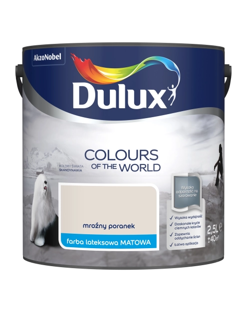 Zdjęcie: Farba do wnętrz Kolory Świata 2,5 L mroźny poranek DULUX