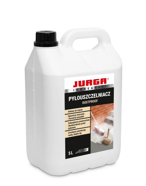 Zdjęcie: Preparat do powierzchni betonowych, pyłouszczelniający i utwardzający Dustproof 5 L JURGA