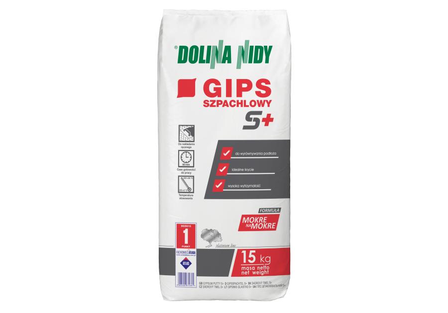 Zdjęcie: Gips szpachlowy S+, 15 kg DOLINA NIDY