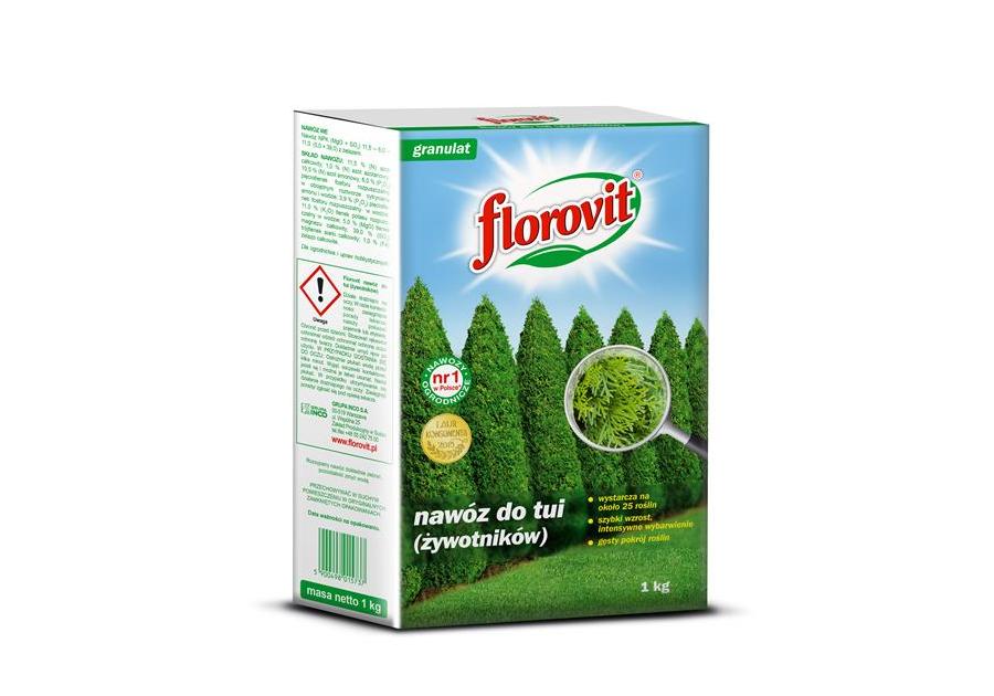 Zdjęcie: Nawóz do tui (żywotników) karton 1 kg FLOROVIT