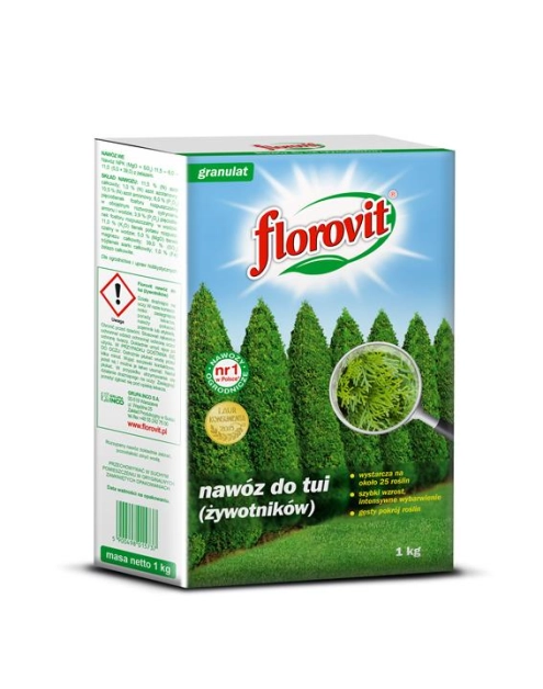 Zdjęcie: Nawóz do tui (żywotników) karton 1 kg FLOROVIT