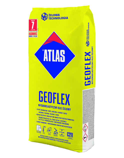 Zdjęcie: Klej żelowy wysokoelastyczny Geoflex 25 kg ATLAS