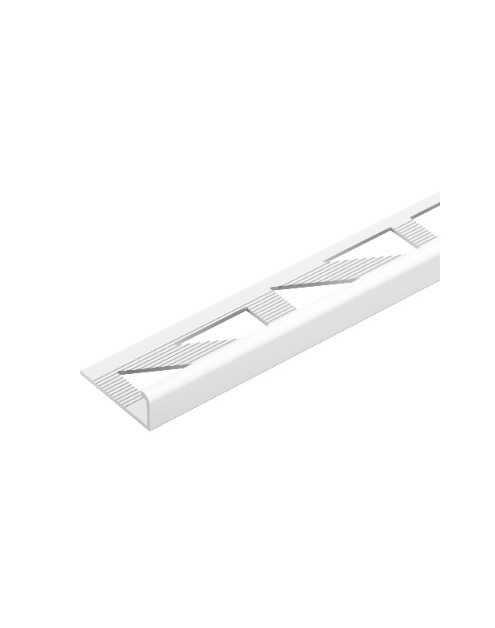Zdjęcie: Profil do glazury PVC ozdobny 8 mm trójkąt 2,5 m biały CEZAR