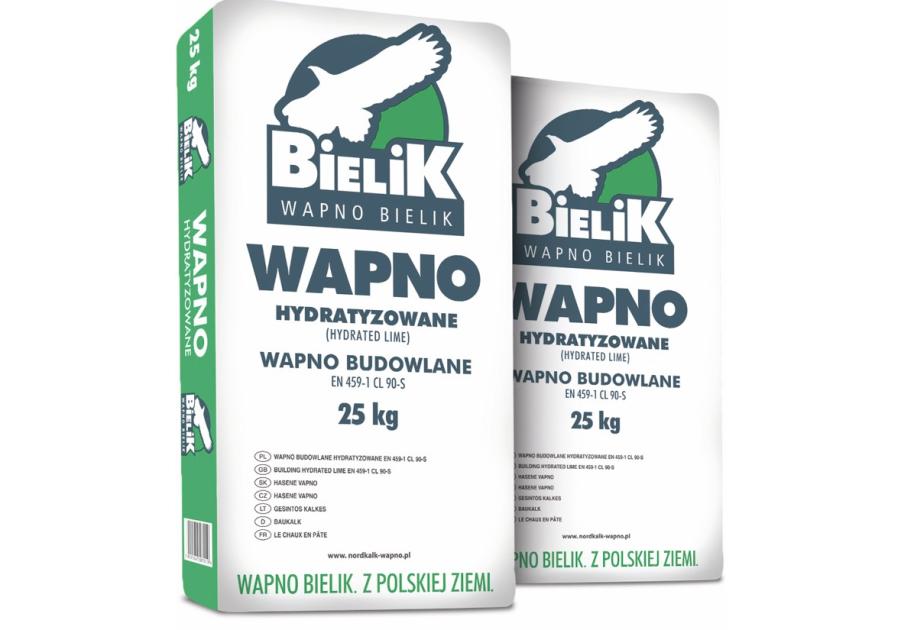 Zdjęcie: Wapno budowlane Bielik hydratyzowane 25 kg NORDKALK