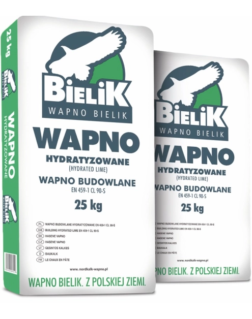 Zdjęcie: Wapno budowlane Bielik hydratyzowane 25 kg NORDKALK