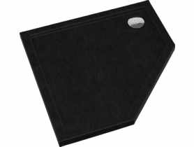 BRODZIK PIĘCIOKĄTNY 90X90X5 CZARNY