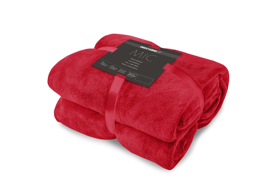 Zdjęcie: Koc Mic red 150x200 cm DECOKING