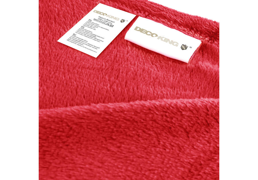 Zdjęcie: Koc Mic red 150x200 cm DECOKING