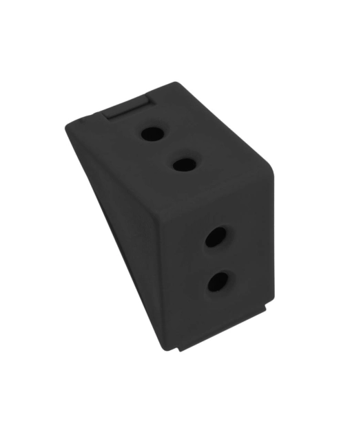 Zdjęcie: Złącze kątowe podwójne czarne 12 sztuk METRO