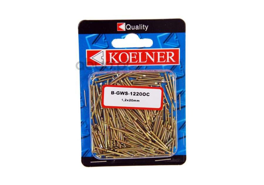 Zdjęcie: Gwoździe stolarskie 12x20 mm ocynk 300 sztuk KOELNER