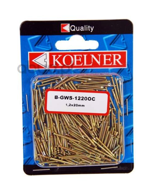 Zdjęcie: Gwoździe stolarskie 12x20 mm ocynk 300 sztuk KOELNER