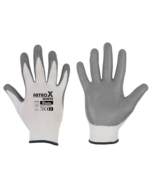 Zdjęcie: Rękawice ochronne Nitrox White nitryl, rozmiar 10 BRADAS