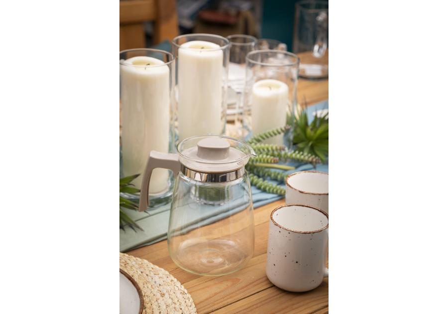 Zdjęcie: Dzbanek szklany do gorących napojów 1500 ml beżowy ALTOM DESIGN