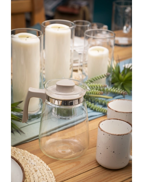 Zdjęcie: Dzbanek szklany do gorących napojów 1500 ml beżowy ALTOM DESIGN