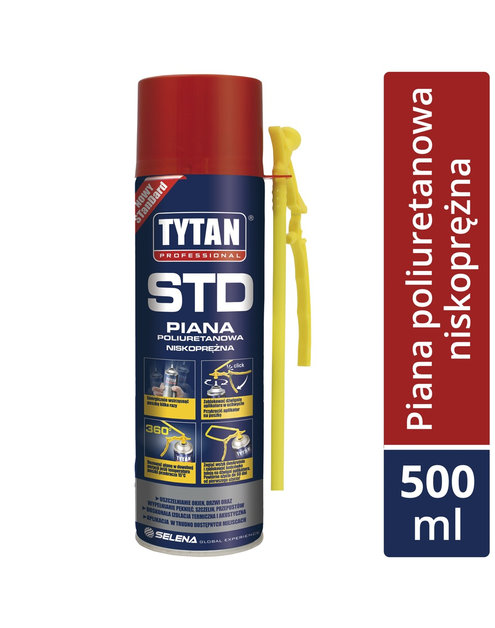 Zdjęcie: Piana wężykowa wielosezonowa Std Ergo 500 ml TYTAN PROFESSIONAL