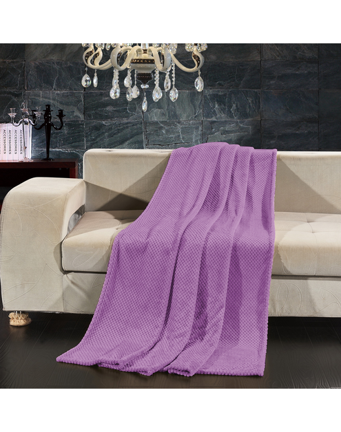 Zdjęcie: Koc Henry violet 70x150 cm DECOKING