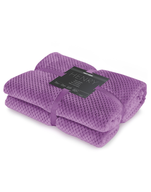 Zdjęcie: Koc Henry violet 70x150 cm DECOKING