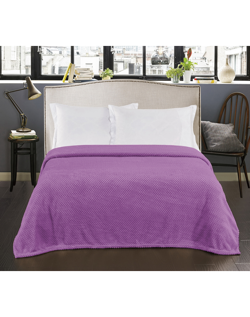 Zdjęcie: Koc Henry violet 70x150 cm DECOKING