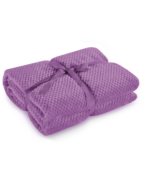 Zdjęcie: Koc Henry violet 70x150 cm DECOKING