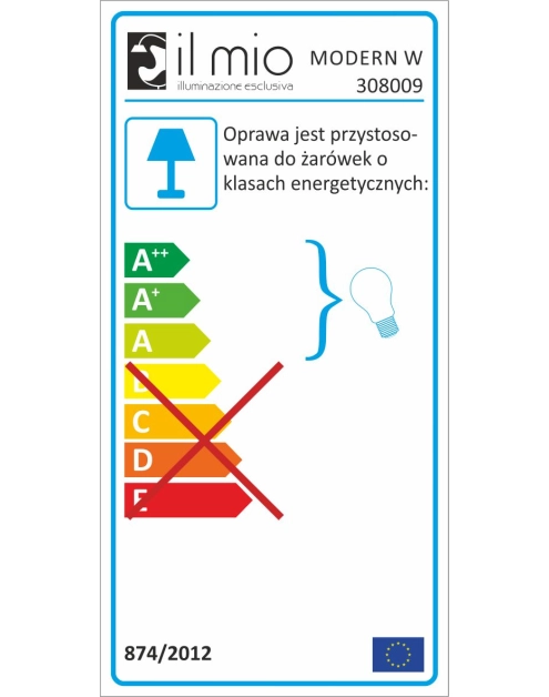 Zdjęcie: Kinkiet Modern matowy biały IL MIO